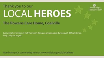 Coalville care home receives Local Heroes Award